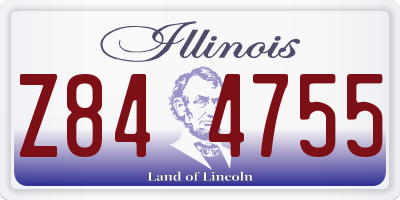 IL license plate Z844755