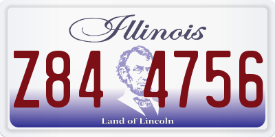 IL license plate Z844756