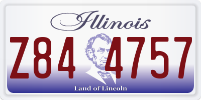 IL license plate Z844757