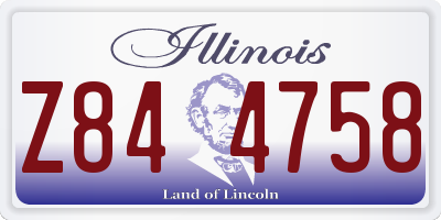 IL license plate Z844758