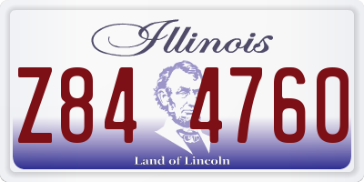 IL license plate Z844760