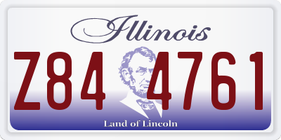 IL license plate Z844761