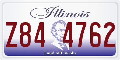 IL license plate Z844762