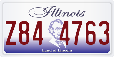 IL license plate Z844763