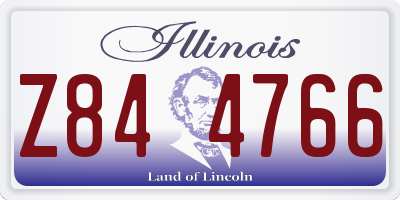 IL license plate Z844766