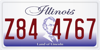 IL license plate Z844767