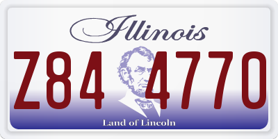 IL license plate Z844770
