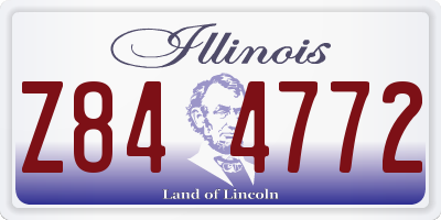 IL license plate Z844772