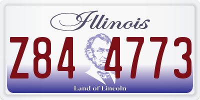 IL license plate Z844773