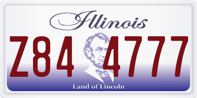 IL license plate Z844777