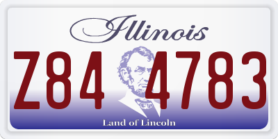 IL license plate Z844783