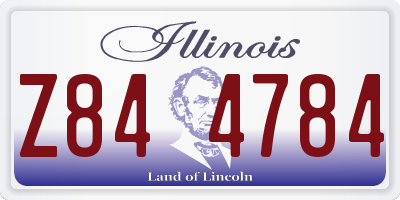 IL license plate Z844784