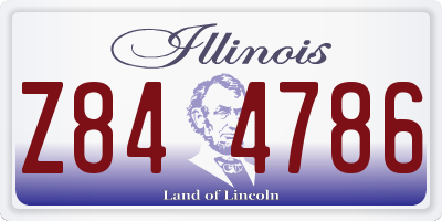 IL license plate Z844786