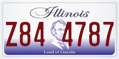 IL license plate Z844787