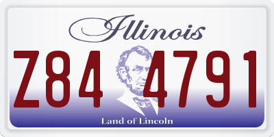 IL license plate Z844791