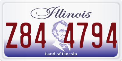 IL license plate Z844794