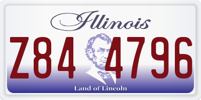 IL license plate Z844796