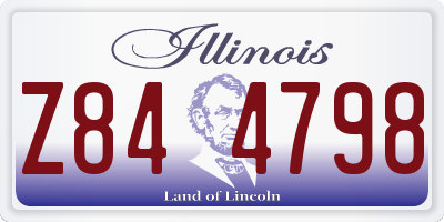 IL license plate Z844798