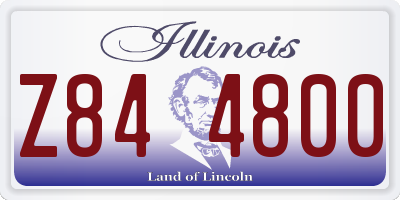 IL license plate Z844800