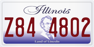 IL license plate Z844802