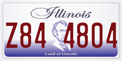 IL license plate Z844804