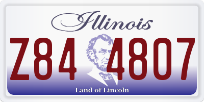 IL license plate Z844807