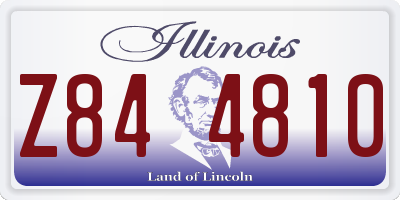 IL license plate Z844810