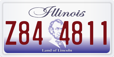 IL license plate Z844811