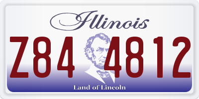 IL license plate Z844812
