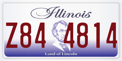 IL license plate Z844814