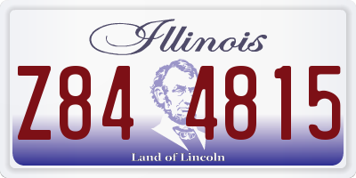 IL license plate Z844815