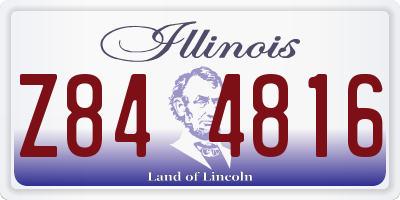 IL license plate Z844816