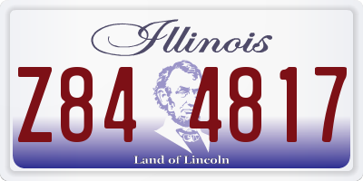 IL license plate Z844817