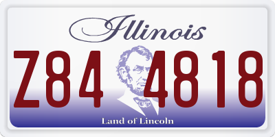 IL license plate Z844818