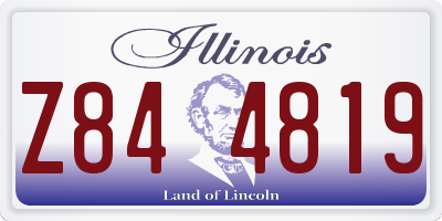 IL license plate Z844819
