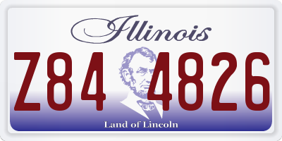 IL license plate Z844826