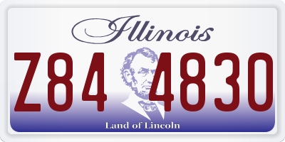 IL license plate Z844830