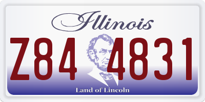 IL license plate Z844831
