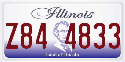 IL license plate Z844833