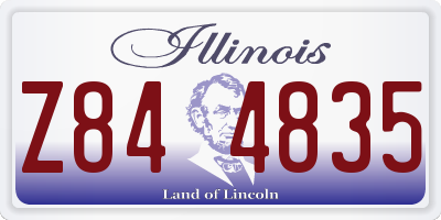 IL license plate Z844835