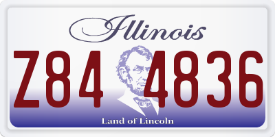 IL license plate Z844836