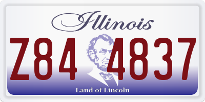 IL license plate Z844837