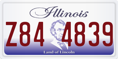 IL license plate Z844839