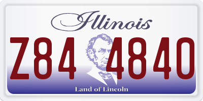 IL license plate Z844840