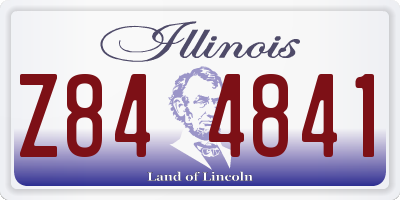 IL license plate Z844841