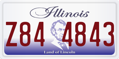 IL license plate Z844843