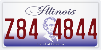 IL license plate Z844844