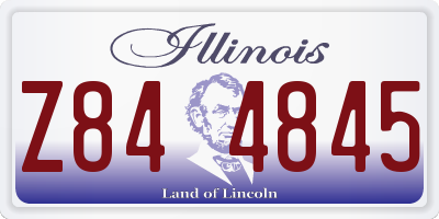 IL license plate Z844845