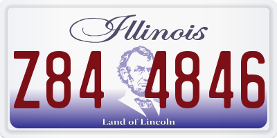 IL license plate Z844846