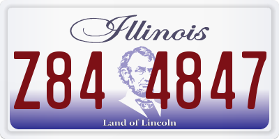 IL license plate Z844847